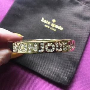 Kate Spade Idiom Bangle "Bonjour Monsieur"